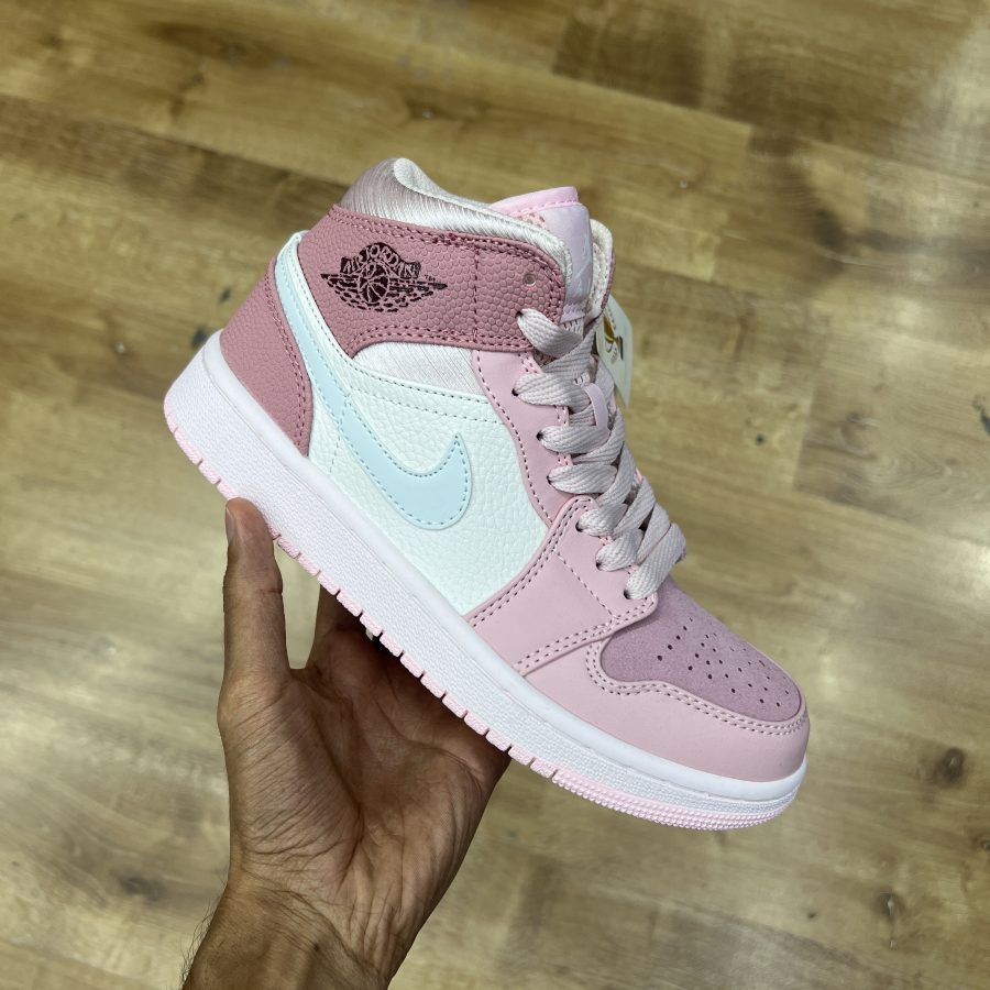 Alternative view of نایک ایر جردن ۱ ساقدار صورتی دیجیتال  Nike Air Jordan 1 Mid Digital Pink