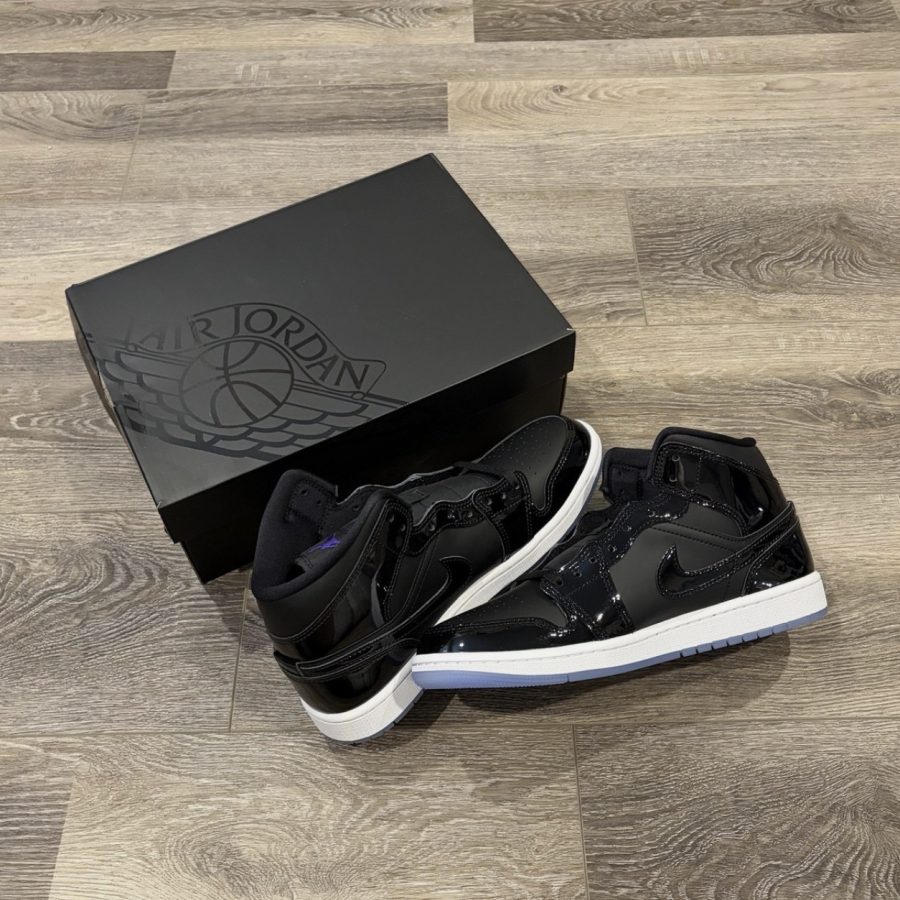 Alternative view of نایک ایر جردن ۱ ساقدار ورنی اسپیس جم Nike Air Jordan 1 Mid Se Space Jam