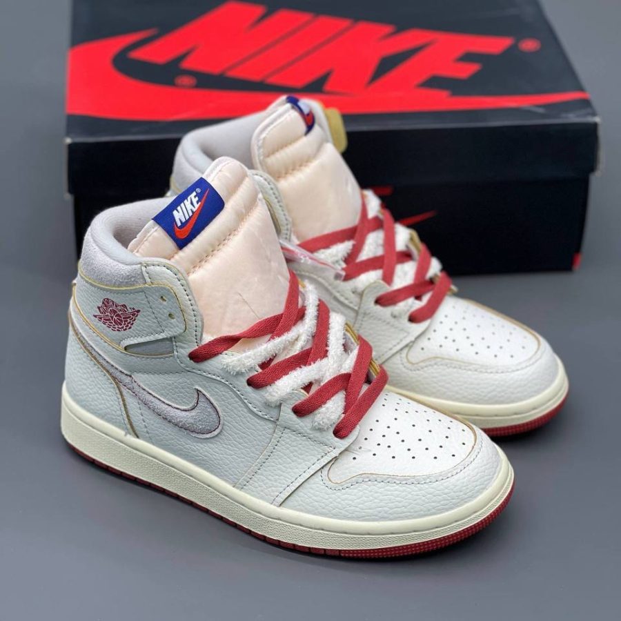 Alternative view of نایک ایر جردن ۱ ساقدار ریر ایر سینابار Nike Air Jordan 1 High Rair Air Cinnabar
